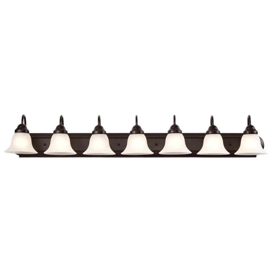 Ballerina 7-Light Vanity with Frosted White Glass - Image 7