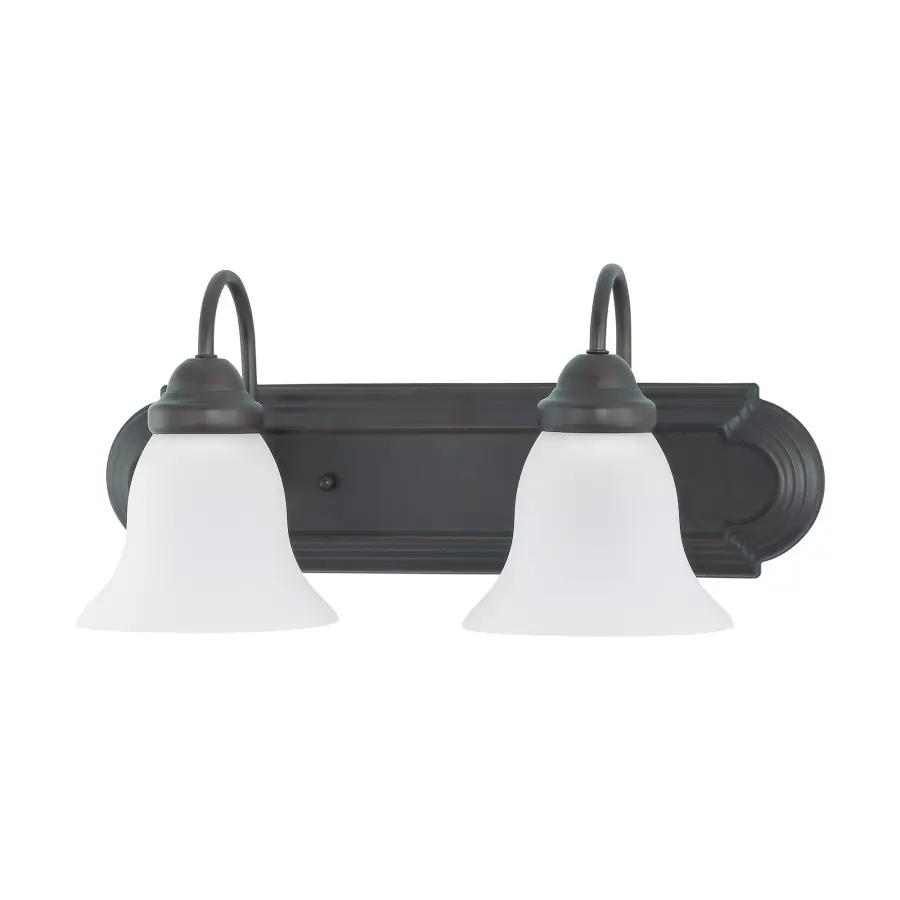 Ballerina 2-Light Vanity with Frosted White Glass