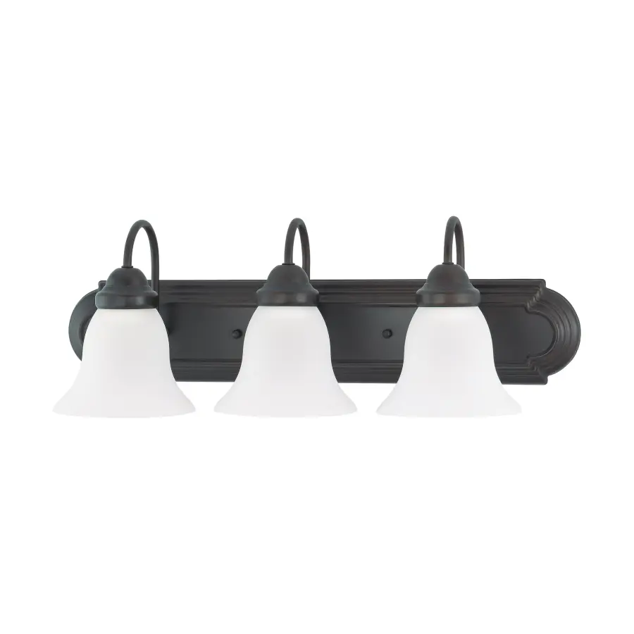 Ballerina 3-Light Vanity with Frosted White Glass