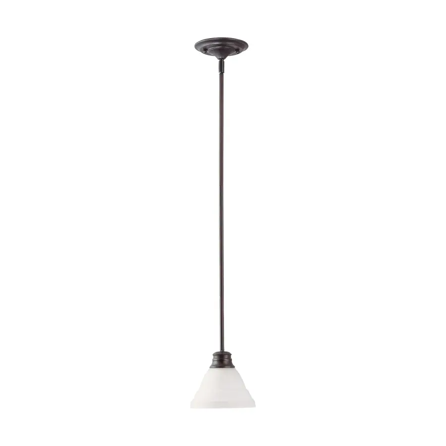 Empire Mini Pendant with Frosted White Glass