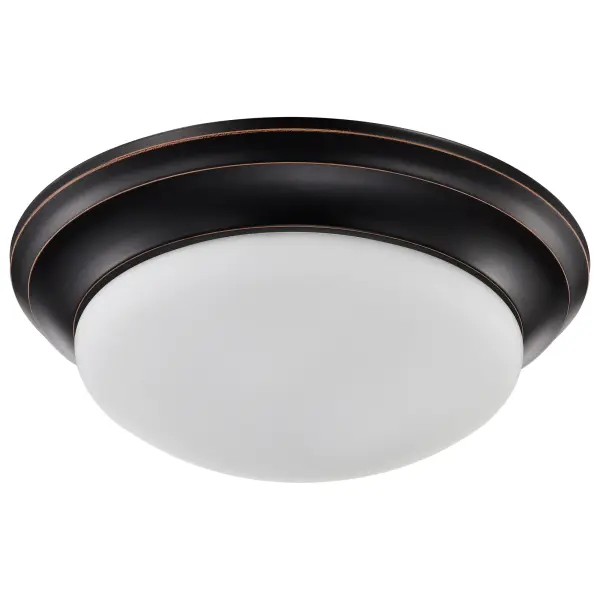 2-Light Flush Mount with Frosted White Glass - Image 2