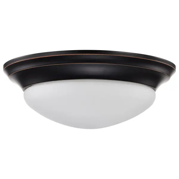 2-Light Flush Mount with Frosted White Glass - Image 6