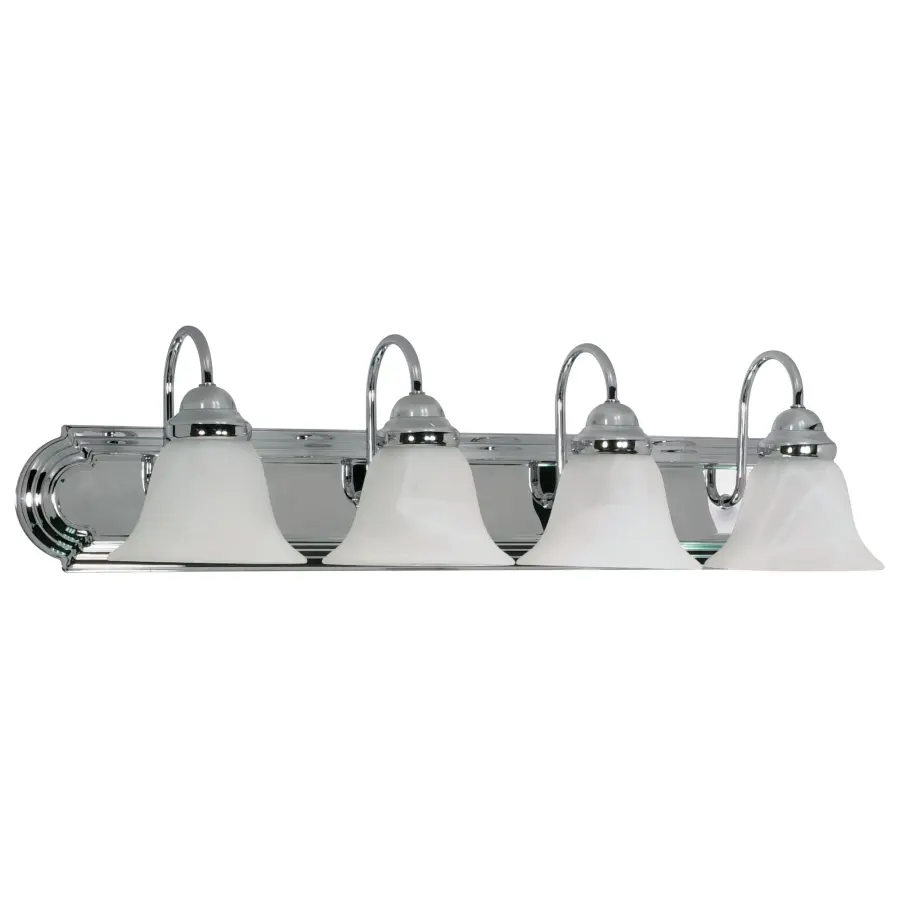 Ballerina 4-Light Vanity with Alabaster Glass - Image 1