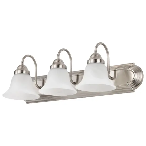 Ballerina 3-Light Vanity with Alabaster Glass Bell Shades - Image 6