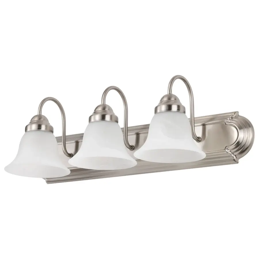 Ballerina 3-Light Vanity with Alabaster Glass Bell Shades - Image 6