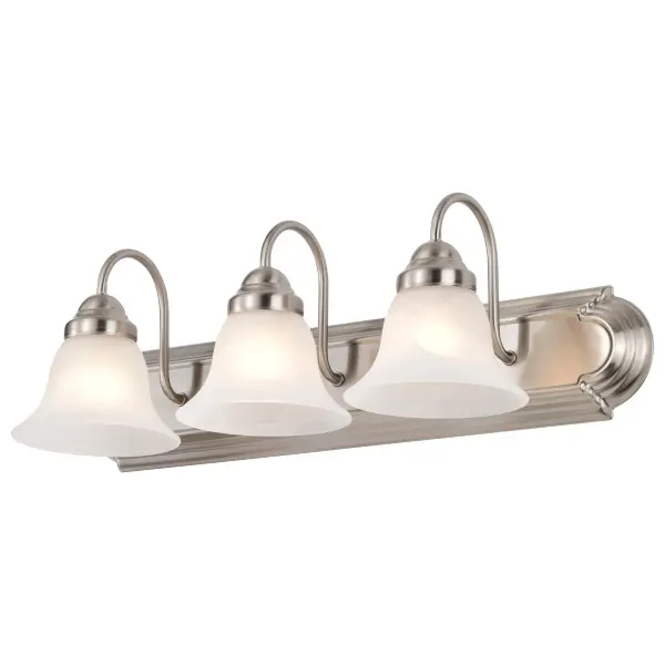 Ballerina 3-Light Vanity with Alabaster Glass Bell Shades - Image 7