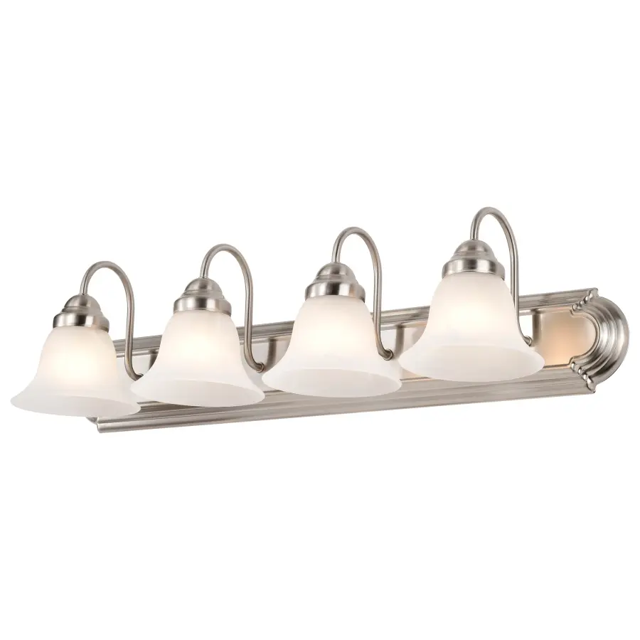 Ballerina 4-Light Vanity with Alabaster Glass Bell Shades - Image 2