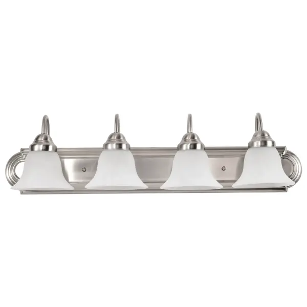 Ballerina 4-Light Vanity with Alabaster Glass Bell Shades - Image 6
