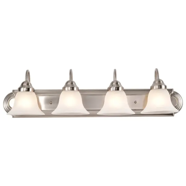Ballerina 4-Light Vanity with Alabaster Glass Bell Shades - Image 7