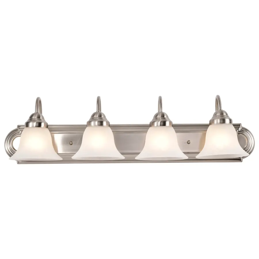 Ballerina 4-Light Vanity with Alabaster Glass Bell Shades - Image 7