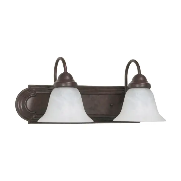 Ballerina 2-Light Vanity with Alabaster Glass