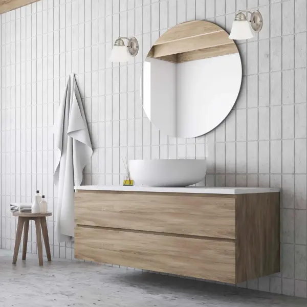 Empire 1-Light Vanity with Frosted White Glass - Image 2