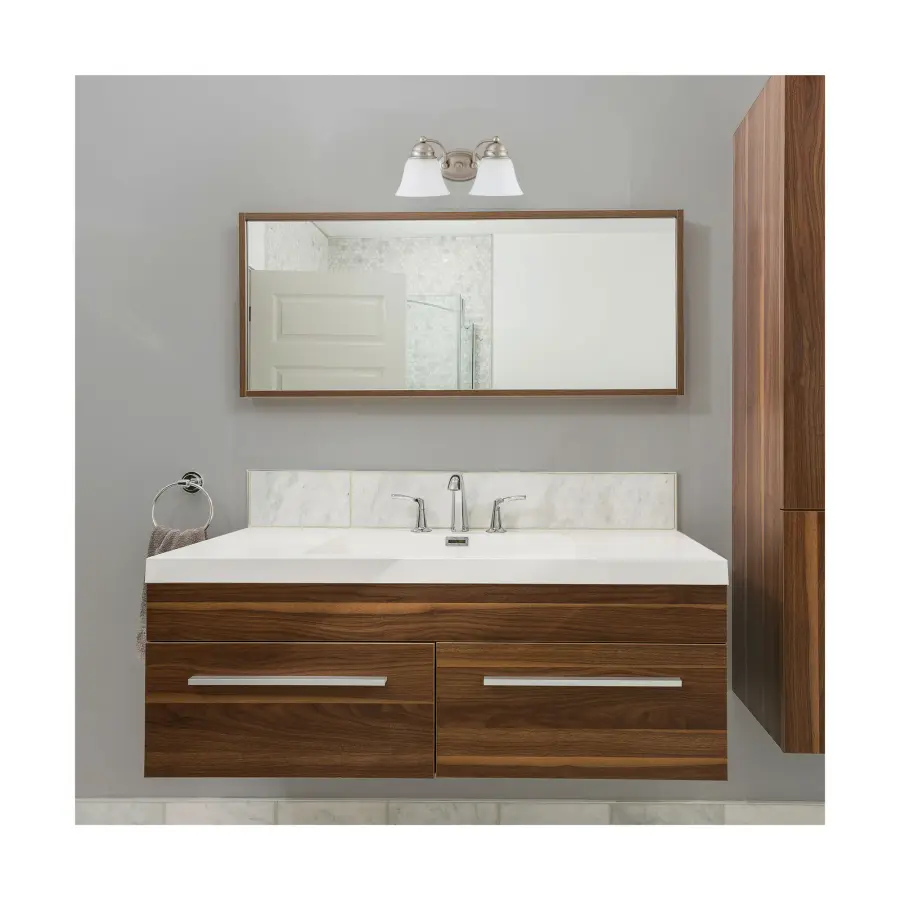 Empire 2-Light Vanity with Frosted White Glass - Image 2