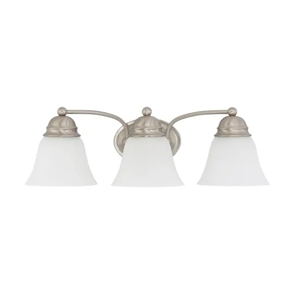 Empire 3-Light Vanity with Frosted White Glass - Image 1