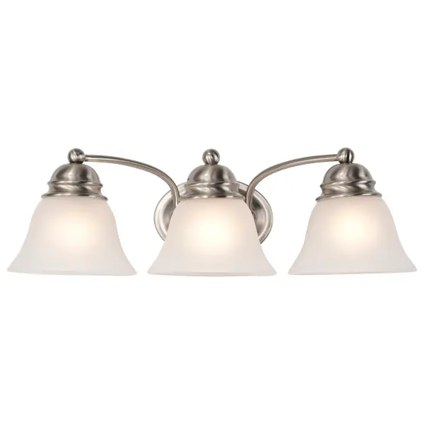 Empire 3-Light Vanity with Frosted White Glass - Image 2