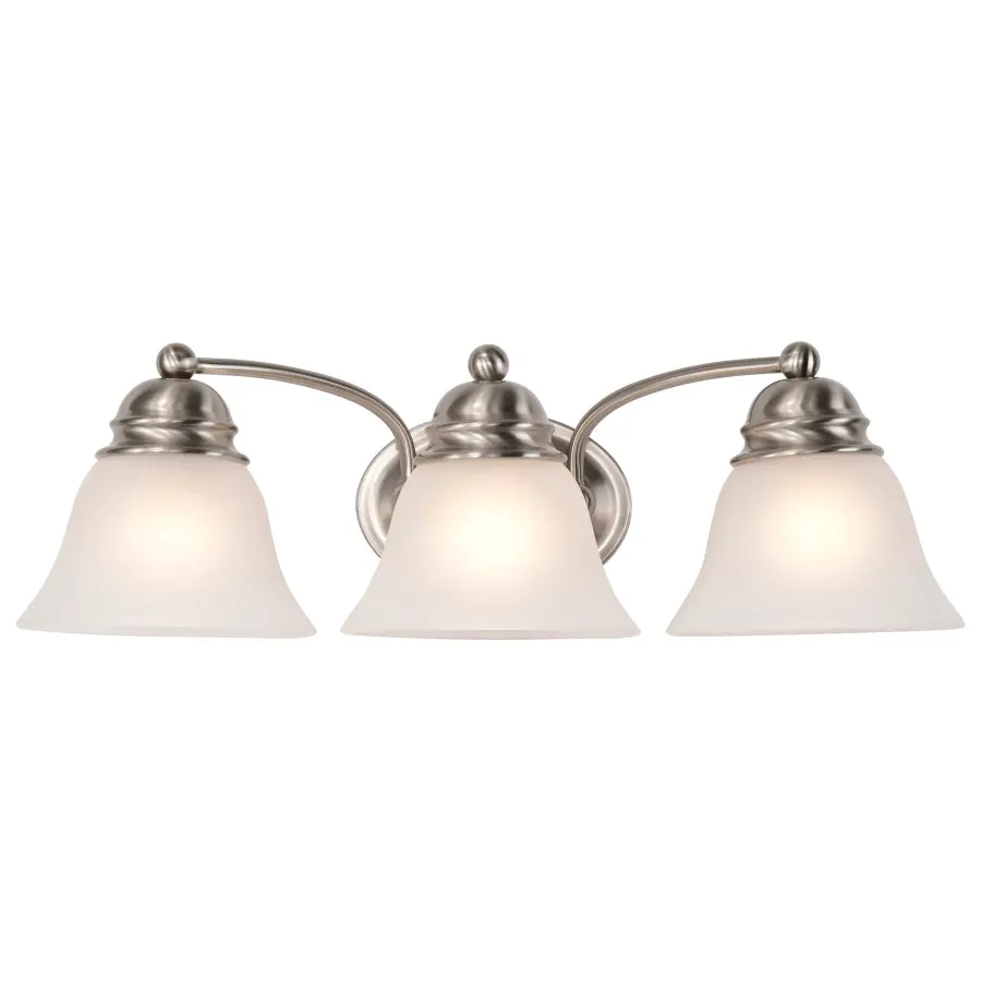 Empire 3-Light Vanity with Frosted White Glass - Image 2
