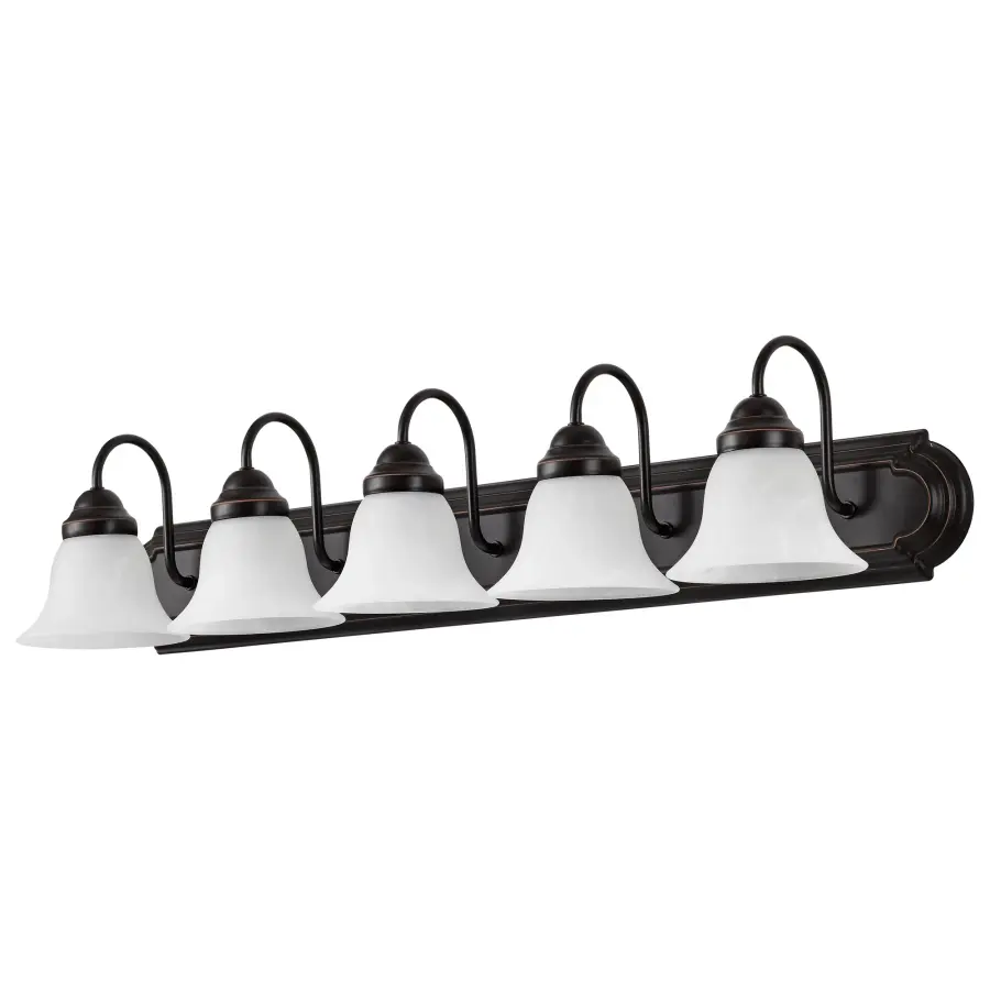 Ballerina 5-Light Vanity with Alabaster Glass - Image 4