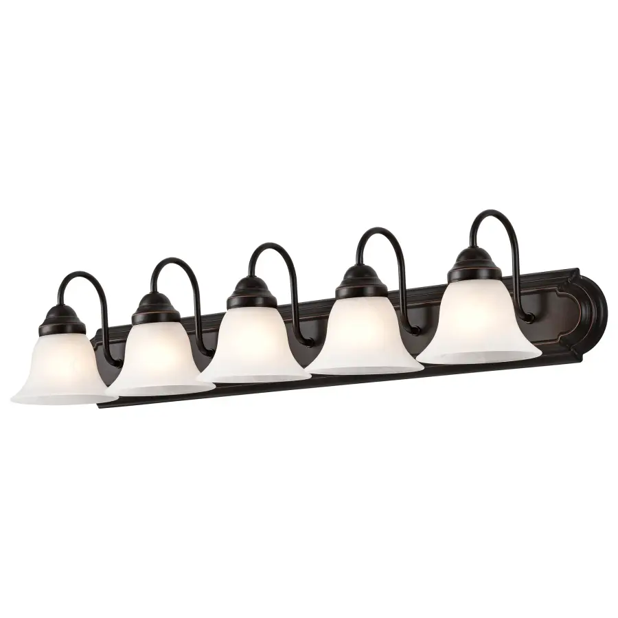 Ballerina 5-Light Vanity with Alabaster Glass - Image 5