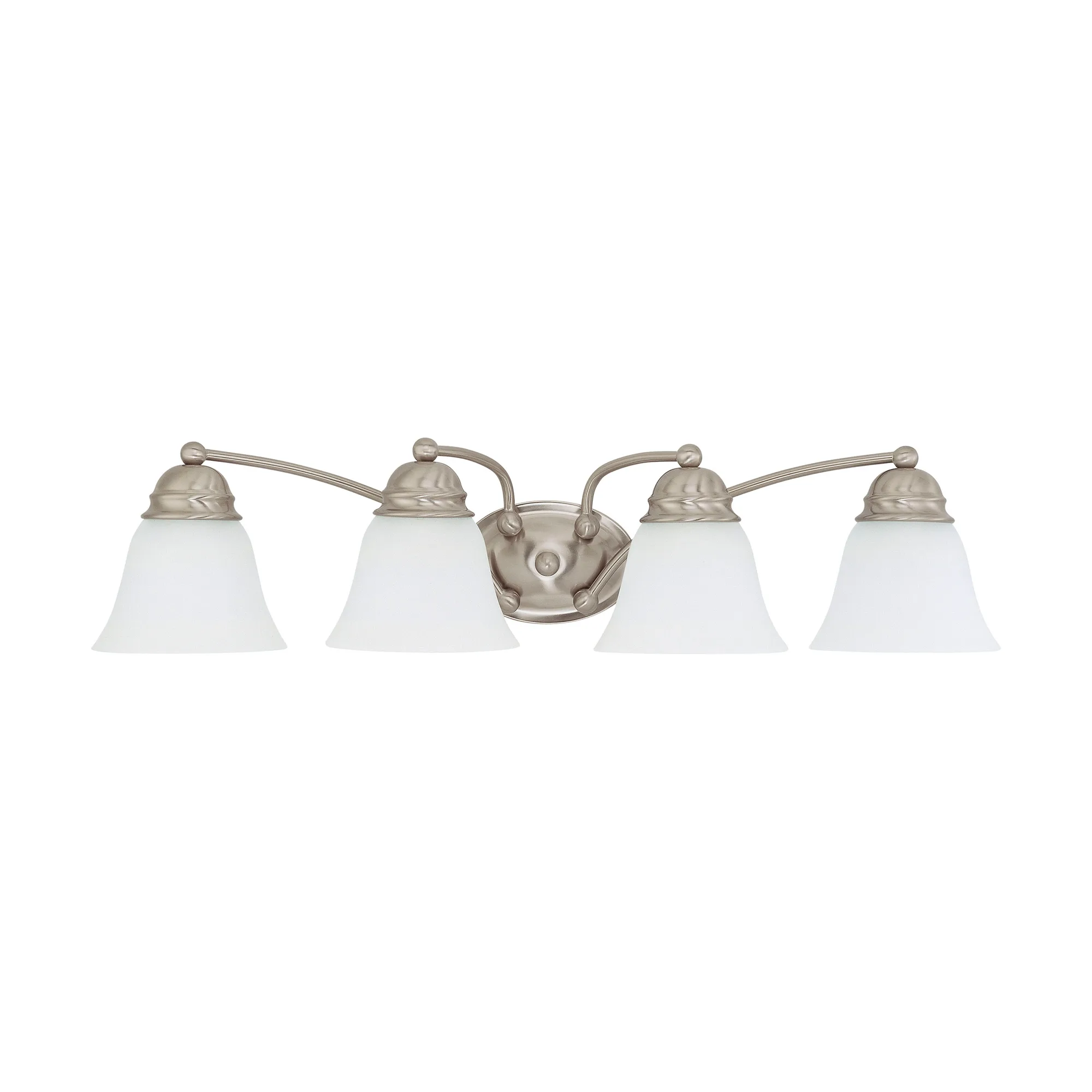 Empire 4-Light Vanity with Frosted White Glass