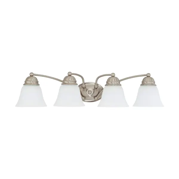Empire 4-Light Vanity with Frosted White Glass