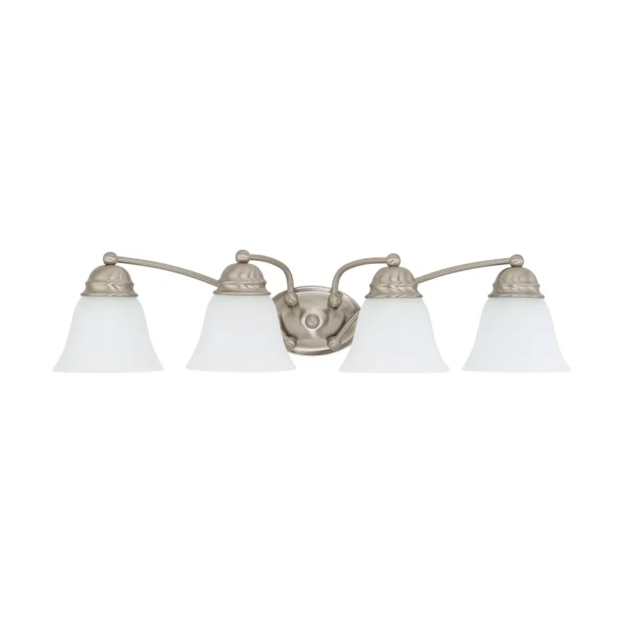 Empire 4-Light Vanity with Frosted White Glass