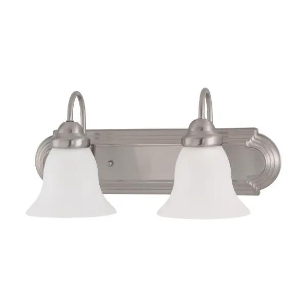 Ballerina 2-Light Vanity with Frosted White Glass