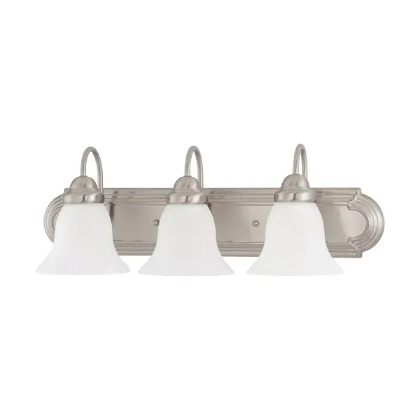Ballerina 3-Light Vanity Light with Frosted White Glass - Image 1