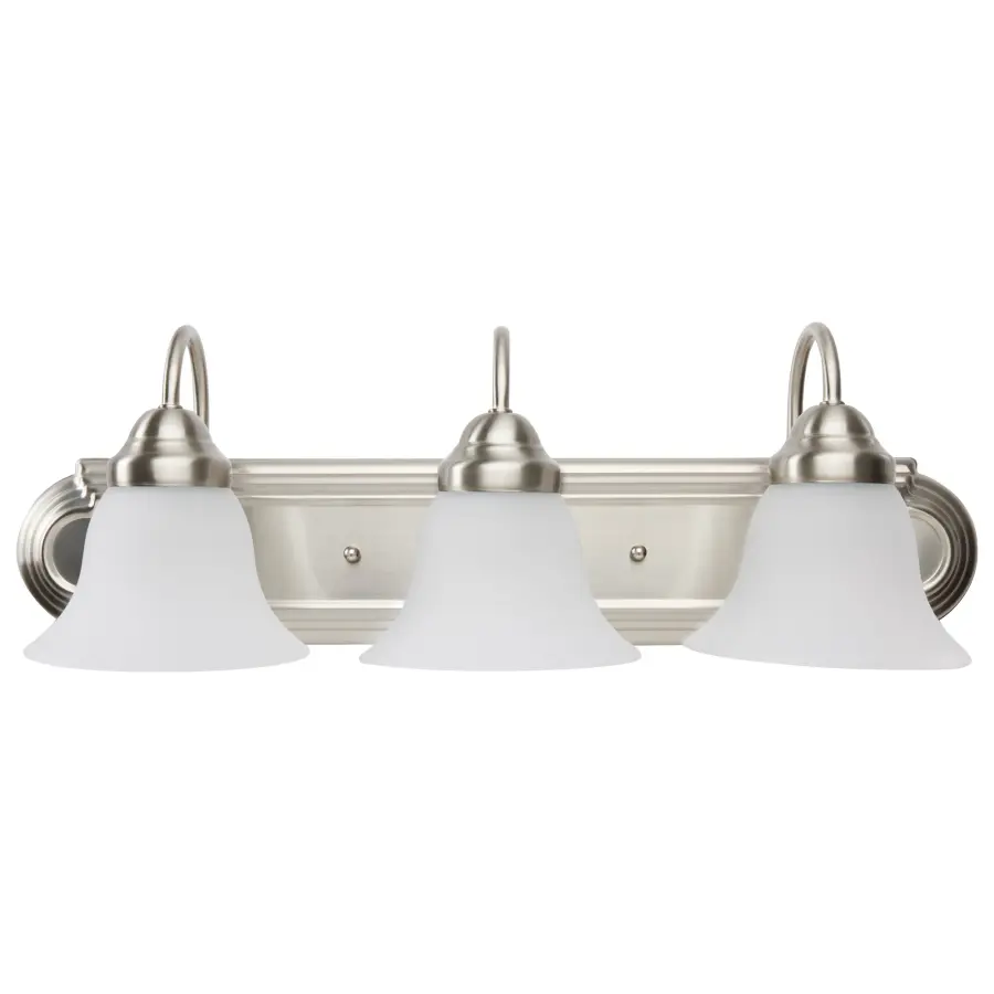 Ballerina 3-Light Vanity Light with Frosted White Glass - Image 2