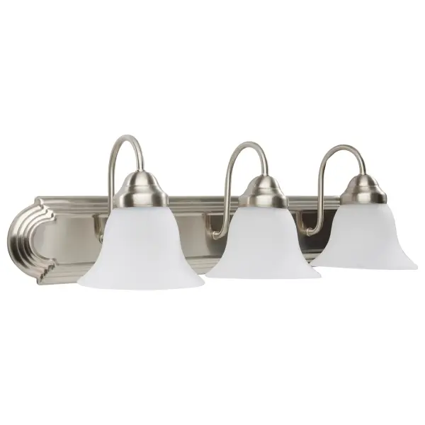 Ballerina 3-Light Vanity Light with Frosted White Glass - Image 3