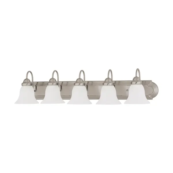 Ballerina 5-Light Vanity with Frosted White Glass - Image 1