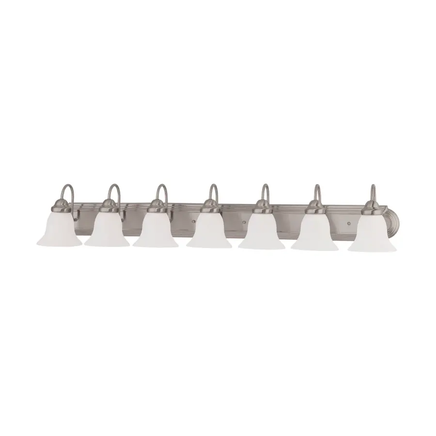 Ballerina 7-Light Vanity with Frosted White Glass - Image 1