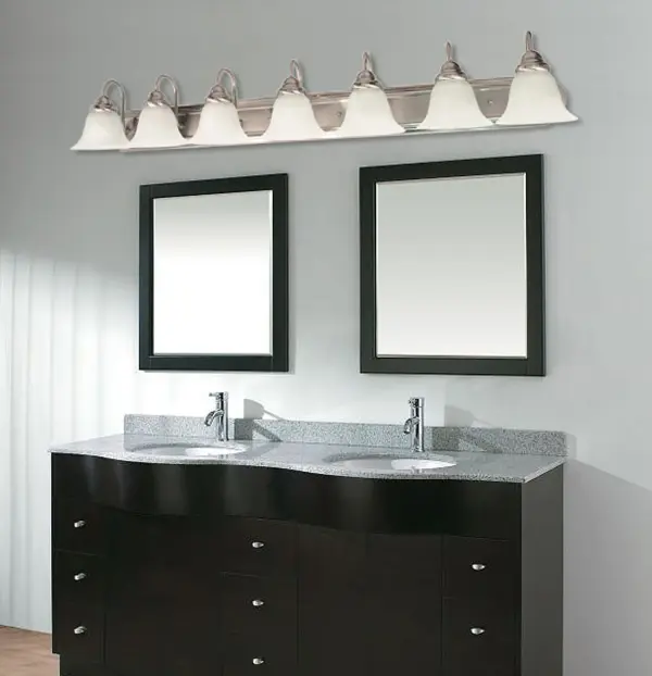 Ballerina 7-Light Vanity with Frosted White Glass - Image 8