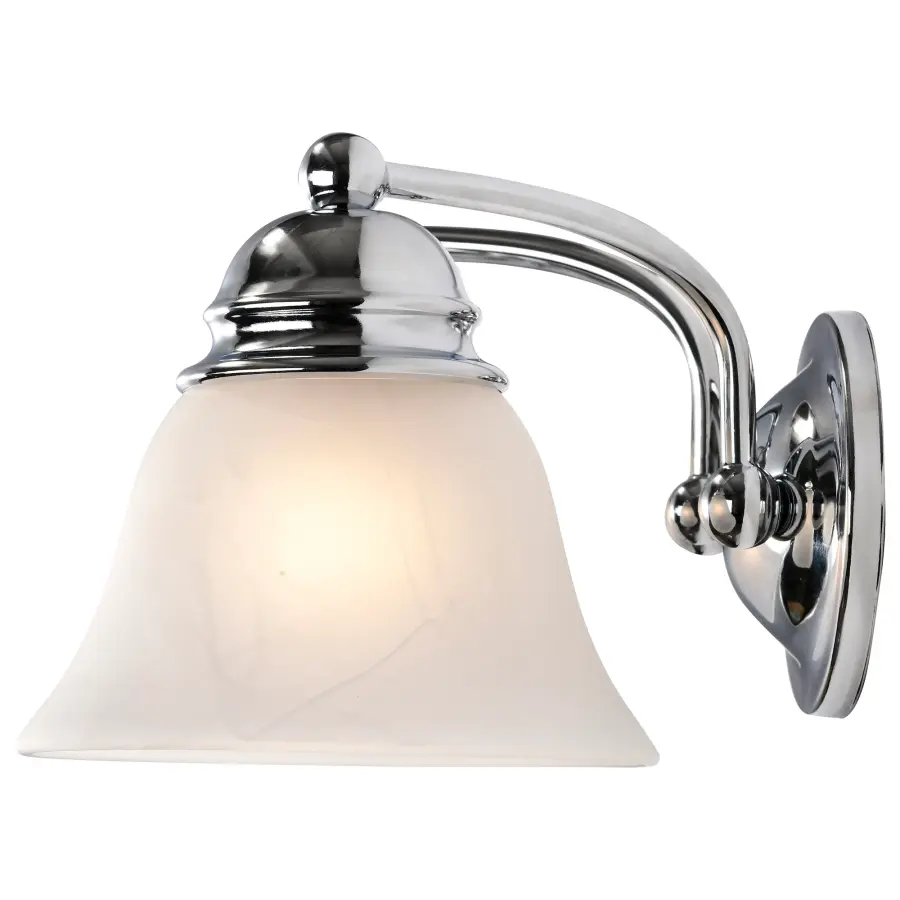 Empire 2-Light Vanity with Alabaster Glass Bell Shades - Image 5