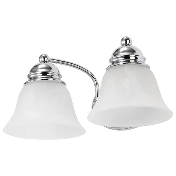 Empire 2-Light Vanity with Alabaster Glass Bell Shades - Image 7