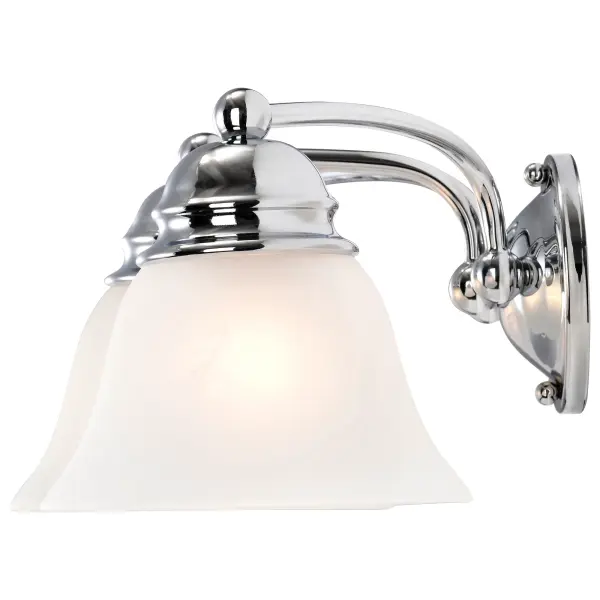 Empire 3-Light Vanity with Alabaster Glass Bell Shades - Image 4