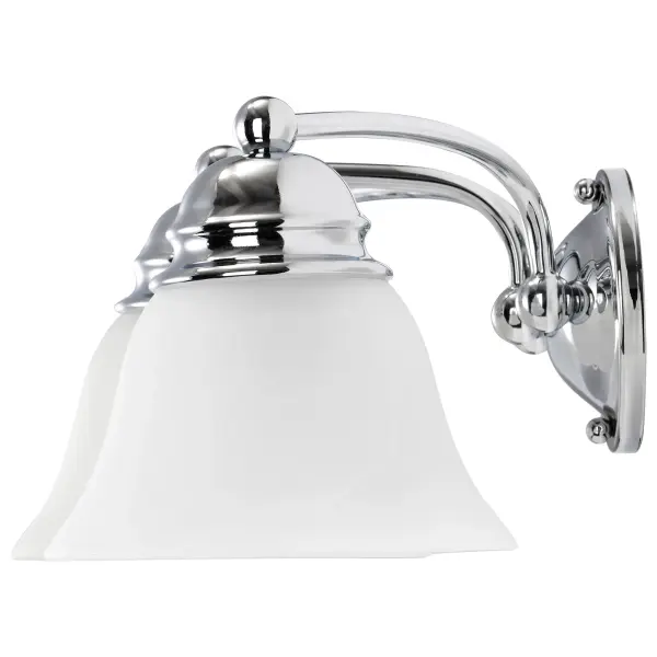Empire 3-Light Vanity with Alabaster Glass Bell Shades - Image 5