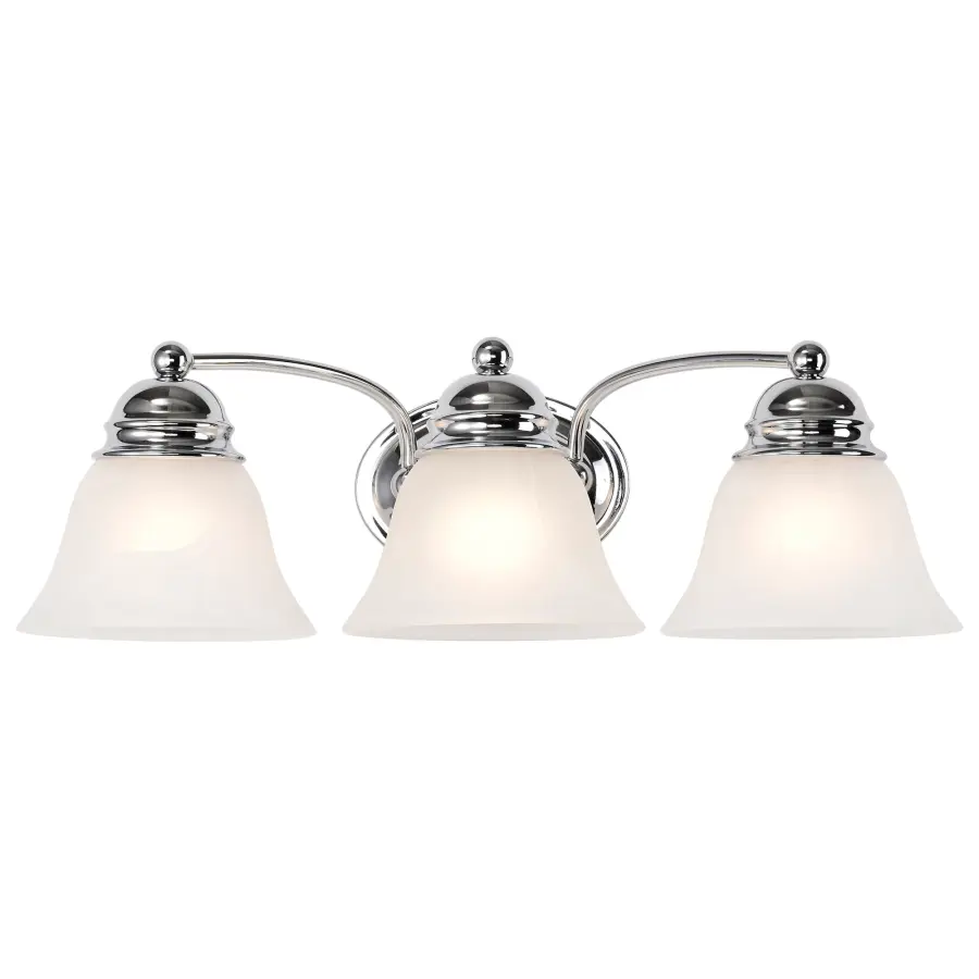 Empire 3-Light Vanity with Alabaster Glass Bell Shades - Image 6