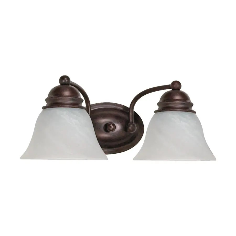 Empire 2-Light Vanity with Alabaster Glass - Image 1