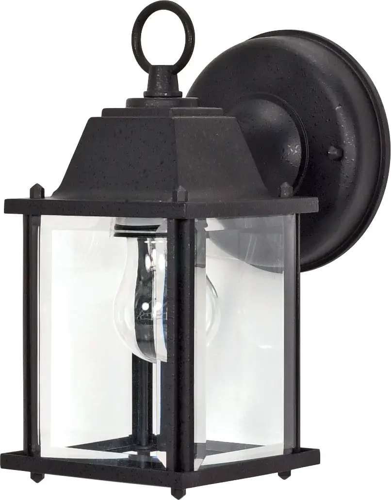Classic Cube Lantern with Timeless Beveled Glass Detail - Image 1