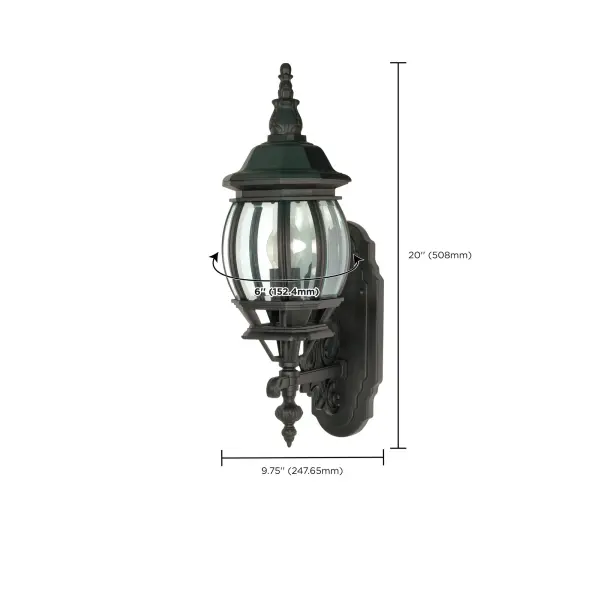 Central Park 20" Outdoor Wall Lantern - Image 9
