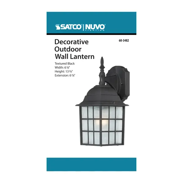 The Adams outdoor wall sconce combines traditional styling with practical outdoor lighting. Its 14-inch profile and frosted glass shade provide ambient illumination for entryways, porches, and patios. - alternate view