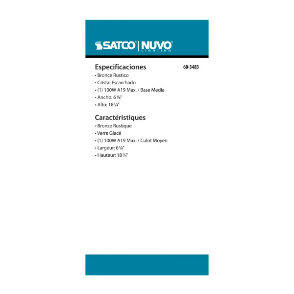 Adams Outdoor Post Light with Frosted Glass - Image 4