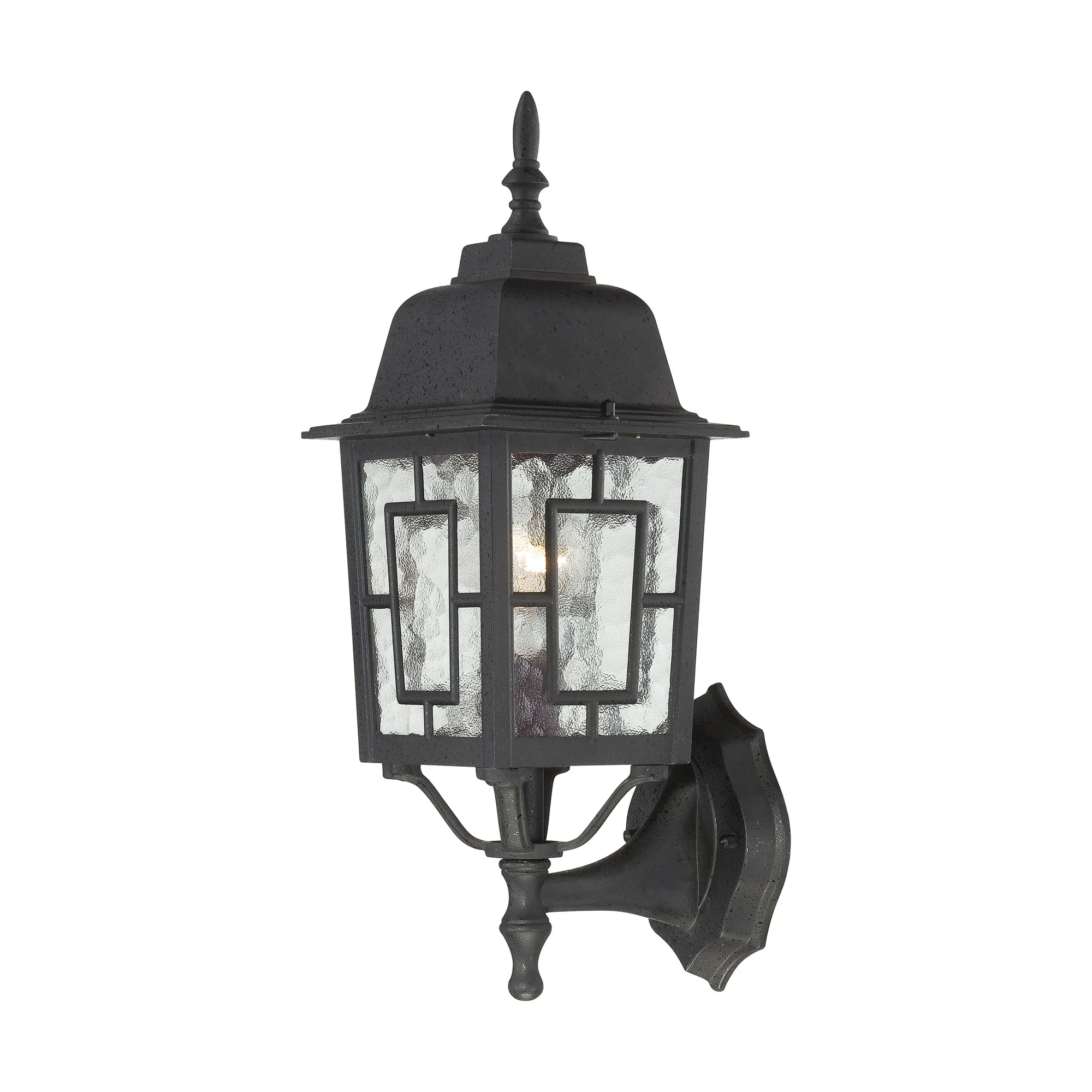 Banyan Outdoor Wall Sconce with Clear Water Glass