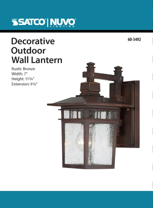 The Cove Neck outdoor wall lantern combines traditional styling with durable construction, featuring clear seeded glass that creates beautiful light patterns. At 12 inches, it's perfectly sized for entryways, porches, and patios. - alternate view