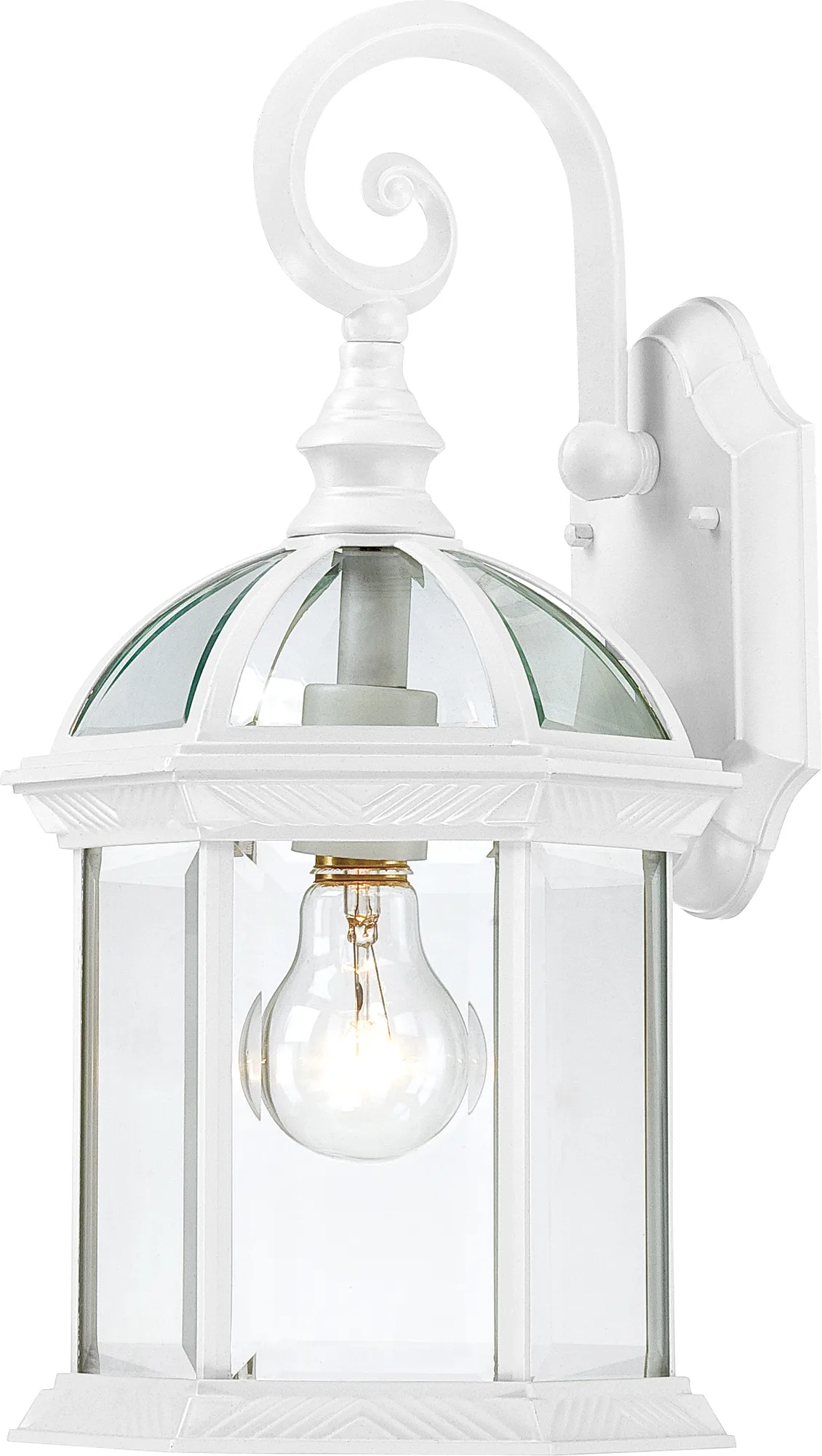 Boxwood 15" Outdoor Wall Lantern with Clear Seeded Glass
