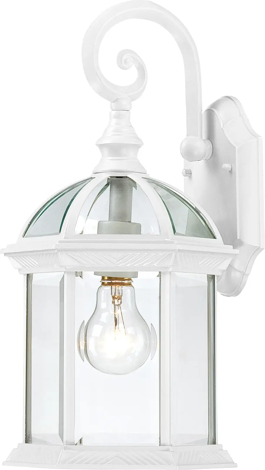 Boxwood 15" Outdoor Wall Lantern with Clear Seeded Glass - Image 1