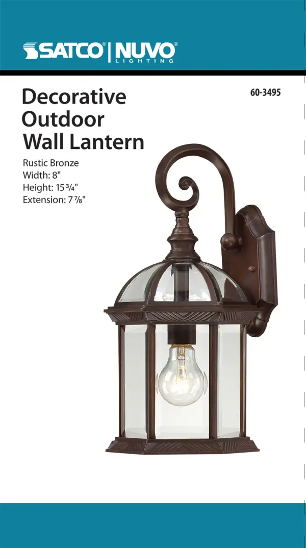 The Boxwood outdoor wall sconce combines traditional design with durable construction, featuring clear beveled glass that beautifully diffuses light. At 15 inches, it provides substantial illumination for entryways and outdoor spaces. - alternate view