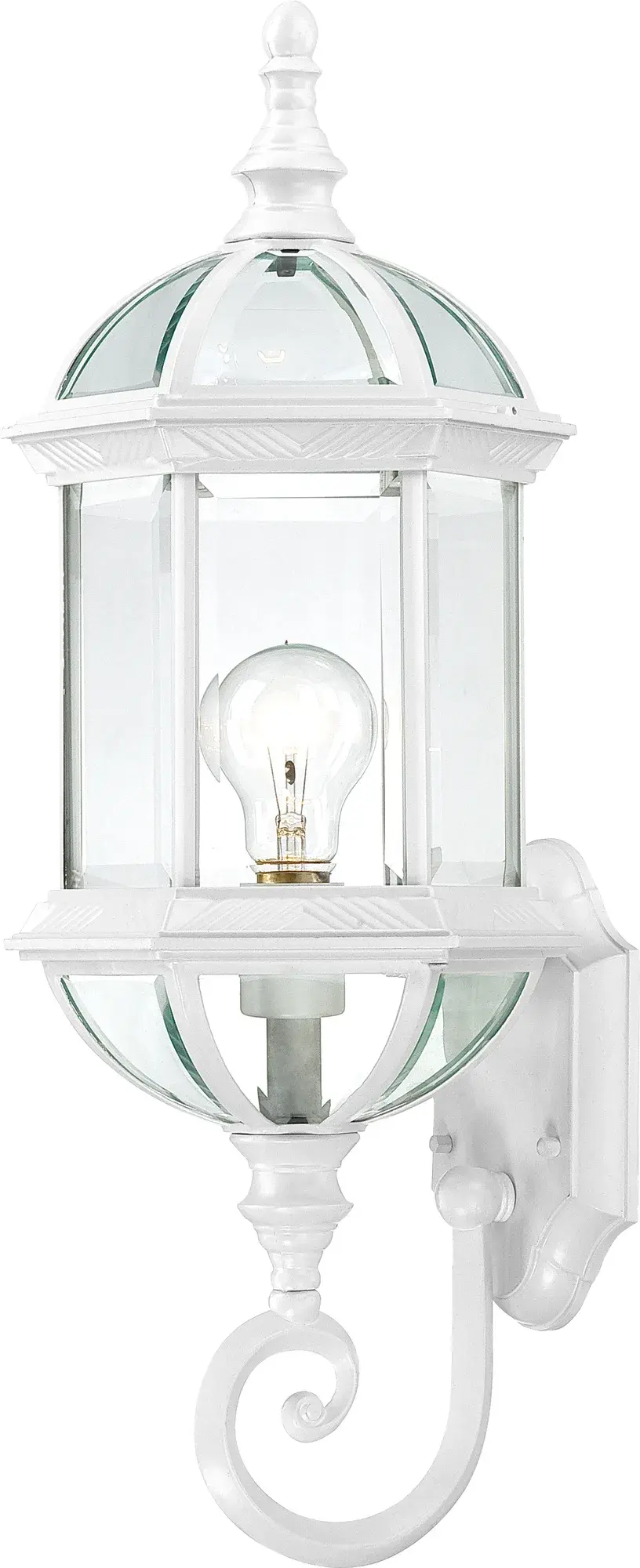 Boxwood 22" Outdoor Wall Sconce with Clear Beveled Glass