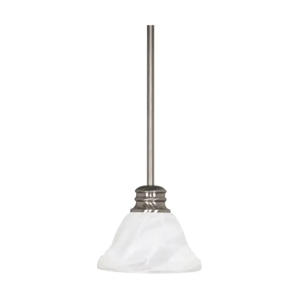 Empire 7" Mini Pendant with Alabaster Glass - Image 1