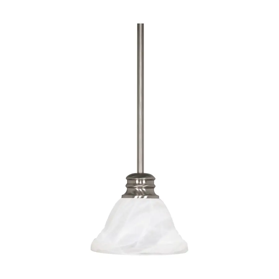 Empire 7" Mini Pendant with Alabaster Glass - Image 1